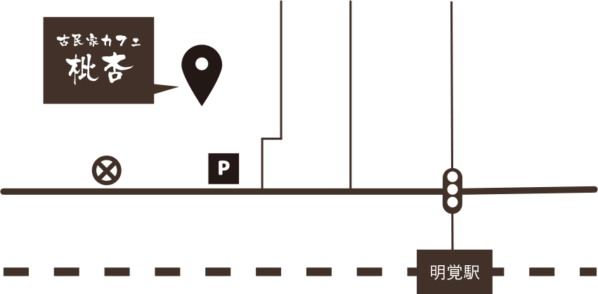 枇杏までの地図画像